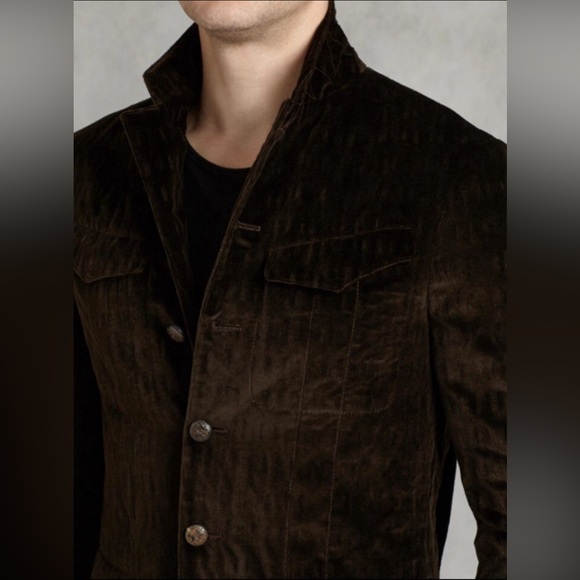 John Varvatos Collection velvet button front jacket. Size EU 48 USA 38 - Picture 4 of 14